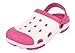 Kidlingss Unisex Kids White and Pink Clogs RS.399.00