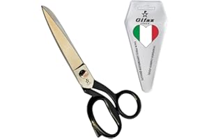 GIFAZ Forbici da Sarta Professionali 21 cm e di Precisione TAGLIATUTTO in Acciaio al Carbonio Verniciate Resistenti ed Affilate per Taglio e Sartoria - Ultra Resistente Made in Italy