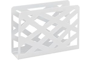 HAKU FURNITURE HAKU Möbel Stojak na czasopisma, metalowy, biały, szer. 35 x gł. 10 x wys. 26 cm