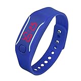 Digitale Sport Uhren Mode Herren Damen Silikon LED Datum Beiläufig Geschäft Armband Armbanduhr Uhr Groveerble