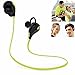 Produktbild Ammiy® Sport Bluetooth Kopfhörer 4.1 Stereo Ohrhörer In Ear Bluetooth Kopfhörer mit Mikrofon für iOS und Android Handys iPad Laptops Tablet (Gelb)