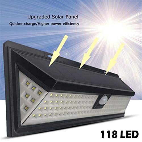 Preisvergleich Produktbild Lispeed Solarleuchte Außen Wasserdichte Solar Betriebene Lampe Pfostenlichter für den Außenbereich mit 120° Weitwinkel Bewegungs Sensor Solar für Garten, Terrasse, Wegbeleuchtung