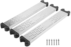 Syfinee Piscine Échelle, Anti Dérapant Pédale, Durable Acier Inoxydable Équipement Eau Sports Échelon Étapes Escabeau W/Vis Fixations, Piscine Accessoires Outils