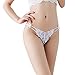 Produktbild FORH Sommer Unterhosen Damen Sexy Spitze Panties Hipsters G-String Chic Floralen Spitze Slips Hüftslip Unterwäsche High Taillen Transparente Tangas Höschen G-String Bikinihose (Weiß B)