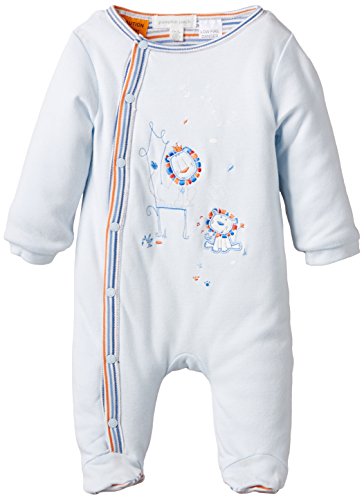 Pumpkin Patch Baby-Boys Padded All-In-One Footies, Whisper Blue, 0-3 Months