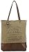 Produktbild Sunsa Damen Vintage Tasche Shopper Canvas/Segeltuch mit Leder Schultertasche Handtasche 45x43x9 cm
