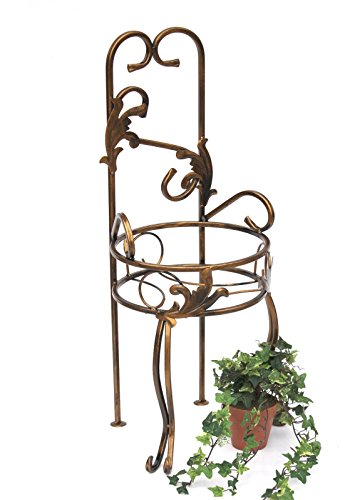 Stuhl Blumenhocker 10-1105 Blumenständer 77 cm Pflanzsäule Pflanzständer Hocker - 9