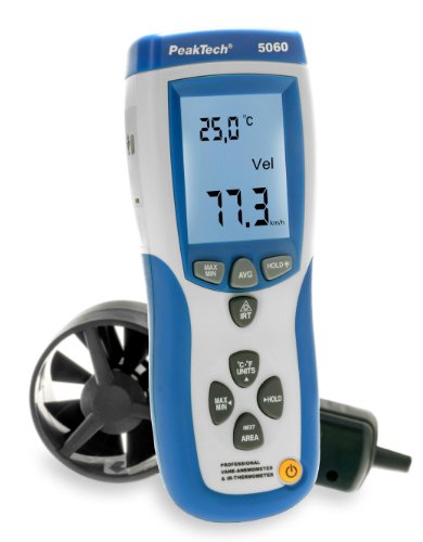 Professional Flügelrad-Anemometer&IR-Thermometer mit USB