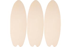 Luxshiny 3 Pièces Planches De Surf En Bois Vierges: Planche De Surf Inachevée Décoration Murale À Suspendre Pour Maison Et Plage