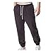 Produktbild Herren Sommer Hosen FORH Männer Solides Sweathose Leinen Elastische Jogginghose Beiläufige Strand Hose Mode Lose Bleistifthosen mit Kordel aus Regular Fit (M, Dunkelgrau)