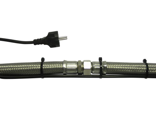 Rohrbegleitheizung Schlauchheizung gegen Frostschäden Heizkabel PRO 2m – 48m energieeffizient stromsparend mit Thermostat, Länge Heizleitung:12 m - 5