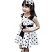 Produktbild Vovotrade 1PC Kinder Kinder Kleidung Tupfen-Mädchen Chiffon Sommerkleid Kleid (Weiß, Size:120 cm)