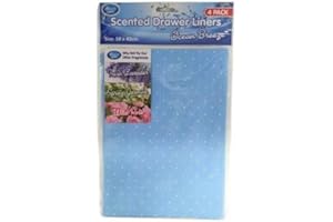 SKYTE 4 Pack Luxury Scented Drawer Liners Sheet Fragrance of Fresh Linen for Home's Drawers, Wardrobes Cupboard 58cm x 43cm (Ocean Breeze) (5010)