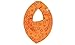Premium Scarf with Little Stars Girls Baby Kids orange / Purple