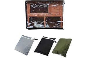 Oriental riverkit Rabbit Hutch Cover Double Decker Rabbit Hutch, Dustproof, Pet Hutch Covers, Rabbit House Accessories, Moisture Resistant, Waterproof, 210D Oxford, 122 * 50 * 105cm (green)