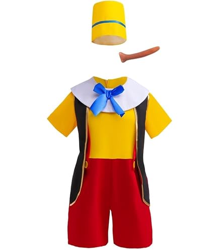 Costume Grillo Parlante Di Pinocchio Per Adulto – Vestito Carnevale Completo (Giacca, Pantaloni, Cappello, Copriscarpe)
