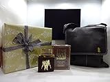 Glory Cosmetics Echt Leder Schultertasche mit Geldbörse Multi Schlüssel und Halterung Gratis Armbanduhr Tasche Geschenk-Set für Ihn