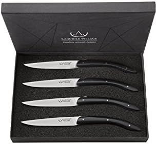 Laguiole Village Performance Collection Matt Set of 4 Steak Knives Lancelot, Glass Fibre