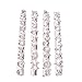 Produktbild GerTong 4/Set COOKIES Form Alphabet Buchstabe Nr. Cookie Cutter Diy Formstanzer Stempel Formstanzer Ausstecher Fondant Form Backen Werkzeuge Kuchen Decor, siehe abbildung, 4Pcs