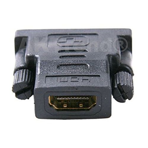 AKTrend® – HDMI/DVI-D Adapter 19 polig , HDMI-Buchse auf DVI-D Stecker , HDMI auf DVI-I Adapter HDMI zu DVI Buchse 24+1 pin Konverter FULL HD 1080P HDTV - 2