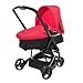 Obaby Chase 3 Wheeler Pramette - Black/Red