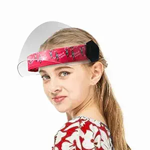 Steelbird YS-99 7Wings Girls Helmet Visor Face Shield with Cartoon Characters Print, Flip-Up Stylish Designer Full Face Protector for All Girls Up to 11 Years (1 Face Shield)