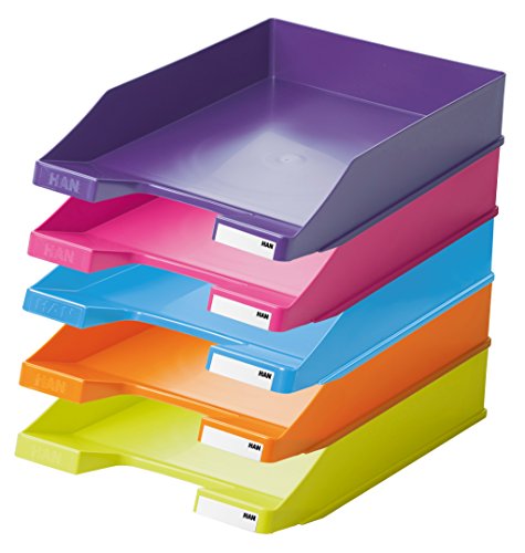 HAN 1027-S-56, Briefablage KLASSIK, Trend Colour, Modern, Schick und Hochglänzend, 6er Packung, pink - 3