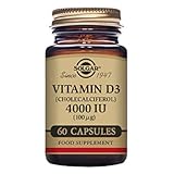 Solgar Vitamin D3 (Cholecalciferol) 4000 IU (100 µg) Vegetable Capsules - Pack of 60