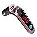 Produktbild FM-Transmitter, Drahtlose Bluetooth-Freisprechanlage Car Mp3 Music Player FM-Transmitter für Auto mit 5V / 2.5A USB Auto Charger_Rose Golden