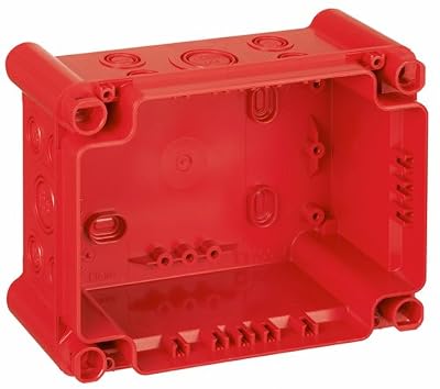Legrand LEG92041 Boîte rectangulaire étanche plexo pour presse-étoupe Gris/Rouge