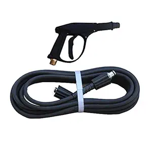 Tech TrendZ PROFFIX Universal Steel Braided Heavy Duty High Pressure Washer Hose and Gun Fits on All Machine