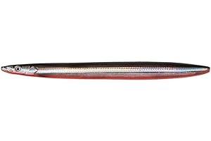 SAVAGE GEAR Line Thru Sandeel 125mm 19g Black and Red UV