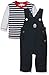 Absorba Baby Boys' Petit Loup De Mer Dungarees, Blue-Bleu (Marine), 0-3 Months