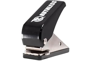 RUTHLESS Dart Flight Punch Pocket Size Easy to Use Darts Accessory, Red, Black and White