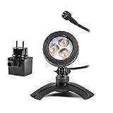 Strahler komplett wasserdicht für den Betrieb an Land oder unter Wasser