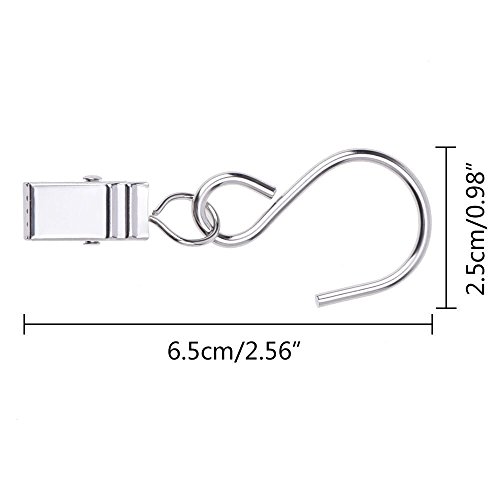 Mudder 15 Stück Hängen Clips Haken für Vorhang, Party Licht und Outdoor Aktivitäten Draht - 2