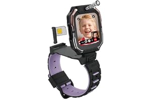 HainoTeko FG-1 Kids' 5G Smart Watch With SIM Card Support Front and Back Cameras (Black)