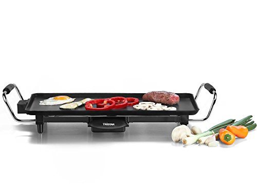 Teppan-Yaki-Grill Tischgrill Teppan-Yaki Elektro-Grill mit herausnehmbarem Fettauffangbehälter (leistungsstarke 2000 Watt, eine große antihaftbeschichtete Grillfläche) - 2