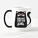 Produktbild Binoster Wärme ändern Katzen Becher Farbwechsel Kaffeetasse - 11oz Schwarz