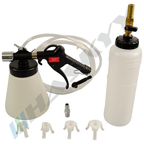 Preisvergleich Produktbild Druckluft Bremsentlüfter mit Nachfüllflasche+ Adapter, Bremsenentlüftungsgerät pneumatisch CDBEG-15