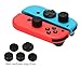 Produktbild LREGO Silikon Daumengriffe Aufsätze Thumb Grips (5 in 1) für Nintendo Joy-Con - Schwarz