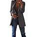Produktbild JYJM Damen Anzug Elegant Business Frauen Mantel Jacke Oberteil Sakko Blazer Herbst Winter Slim fit Windbreaker Einfarbig Leichte Trenchcoat Langarm Büro Mantel Cardigans Anzug Lange Jacke