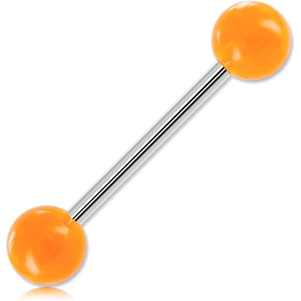 36 Piercing Lingua Flessibili 14G - Acciaio Inossidabile Con Palline Colorate - Foto 4