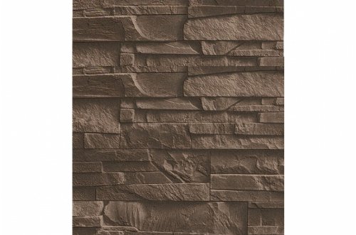 Tapete Rasch Factory Vliestapete 438321 Steine braun Steintapete