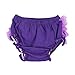 La Vogue Baby Girls Boys Ruffle Pants Knickers Bloomers Nappy Cover (M, Purple)