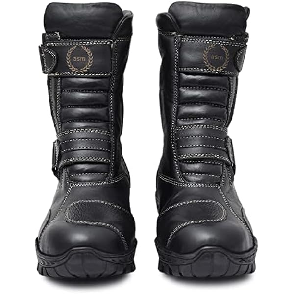 Buy Biker Waterproof Boots with Steel Toe : High Ankle
