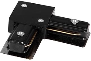 LEDKIA LIGHTING Connettore Tipo L per Binario Monofase UltraPower Nero