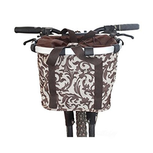 Fahrradkorb, iTECHOR Unisex Fahrradtasche Bikebasket Schultaschenkorb Einkaufskorb – 30×25.5×22cm - 2