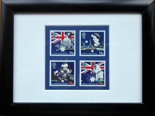 30th birthday, Australia bicentenary framed stamps from 1988