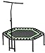 Produktbild PILIN Indoor/Outdoor Fitness Mini Hexagon Trampolin mit verstellbarem Lenker für Kinder und Erwach